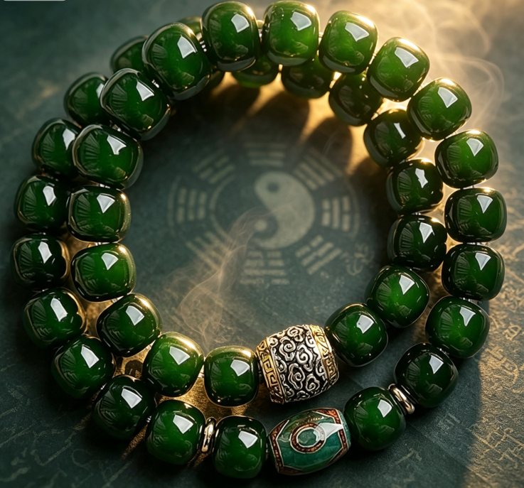 2.The Ultimate Green Bodhi Bracelet – Our Most Sacred Piece for Protection & Spiritual Elevation