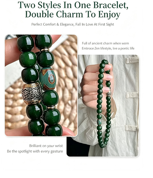 2.The Ultimate Green Bodhi Bracelet – Our Most Sacred Piece for Protection & Spiritual Elevation