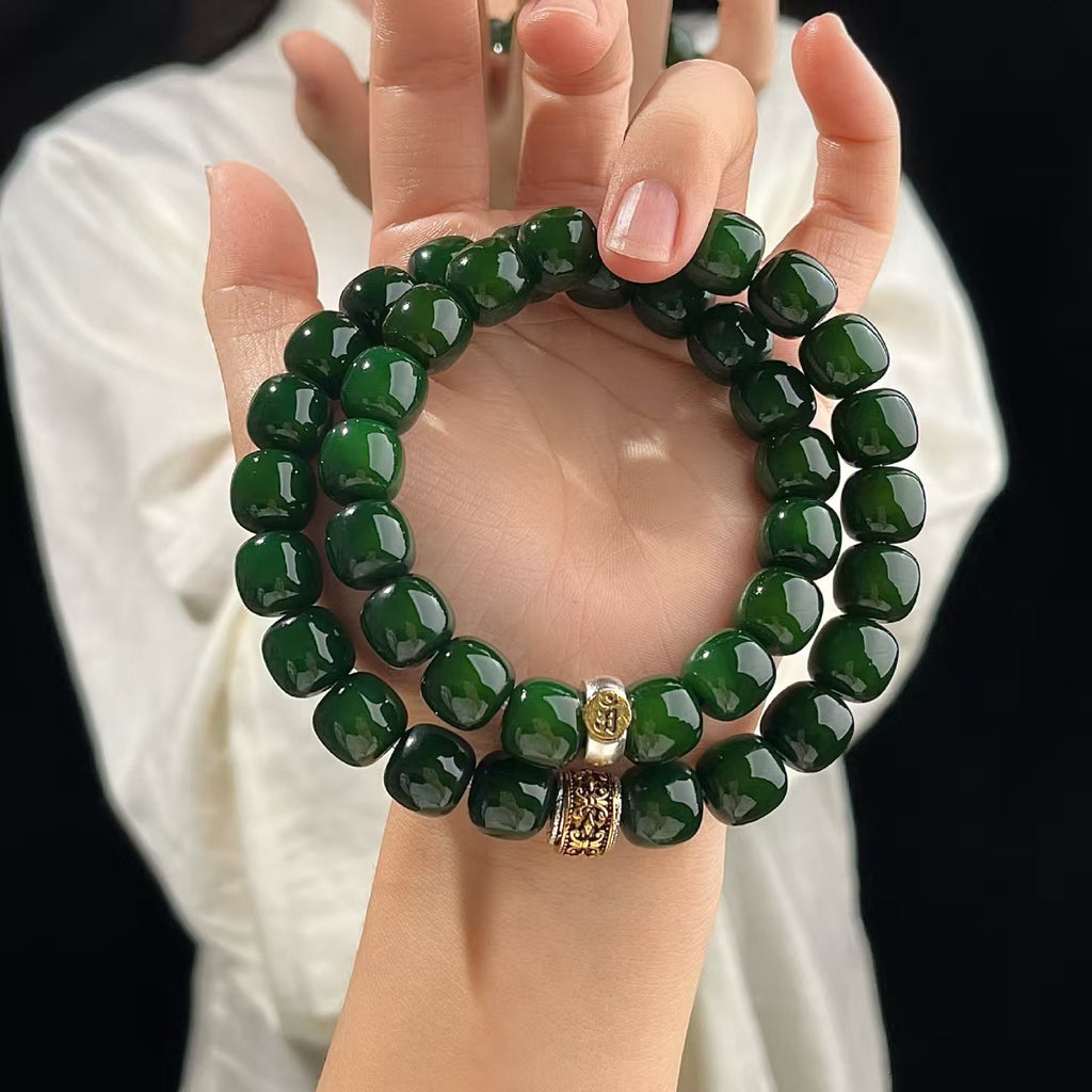 2.The Ultimate Green Bodhi Bracelet – Our Most Sacred Piece for Protection & Spiritual Elevation
