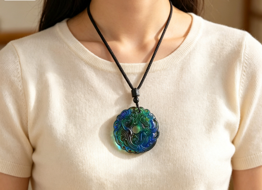 3. Colour-Changing Lucky Pendant – A Symbol of Prosperity, Balance & Wellbeing