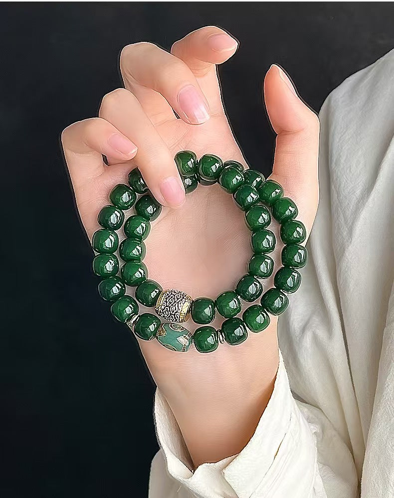 2.The Ultimate Green Bodhi Bracelet – Our Most Sacred Piece for Protection & Spiritual Elevation