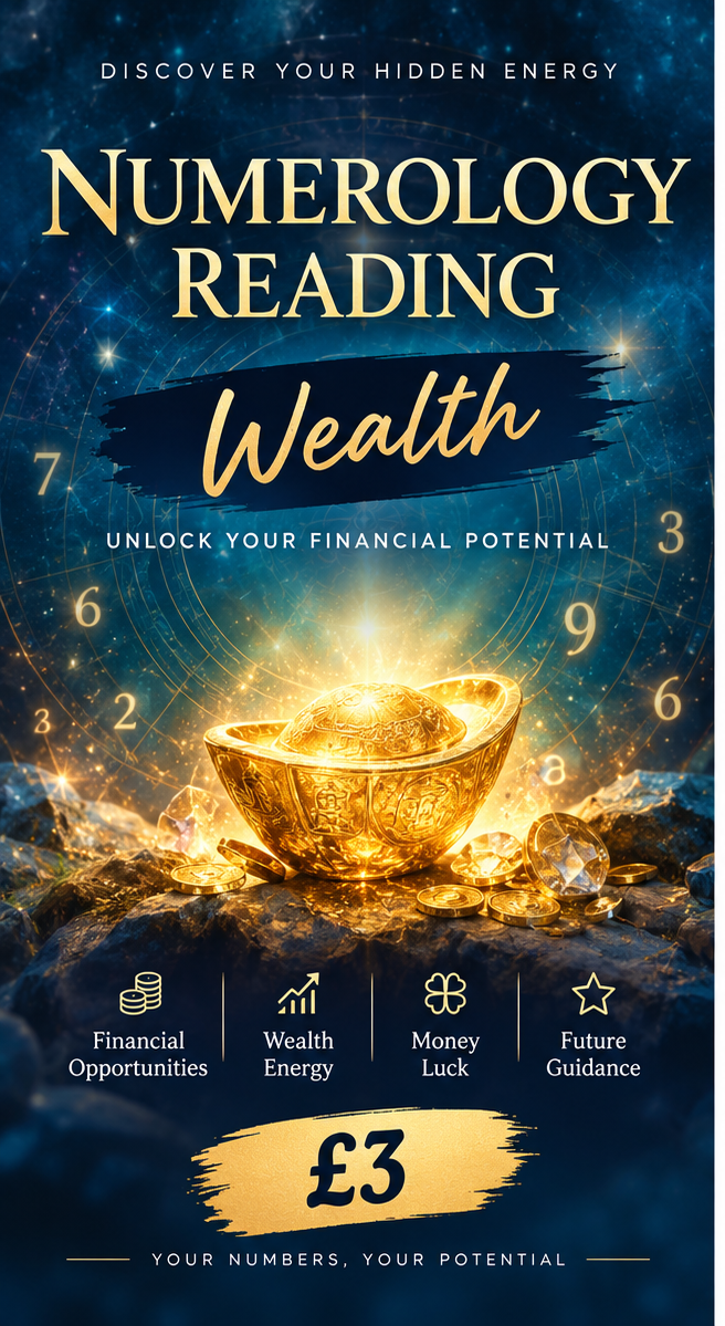 Numerology Wealth Reading — £3